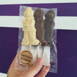 3 sucettes au chocolat