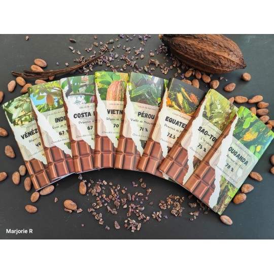 Tablettes Grand Cru d'Origine | Chocolat de dégustation artisanal à Saintes