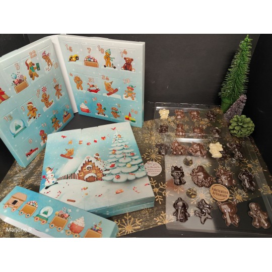 Calendrier de l'avent à cases