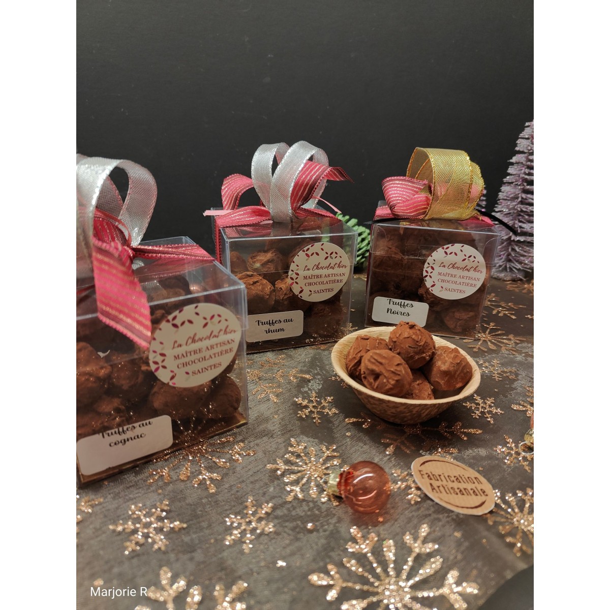 Truffes artisanales en boite