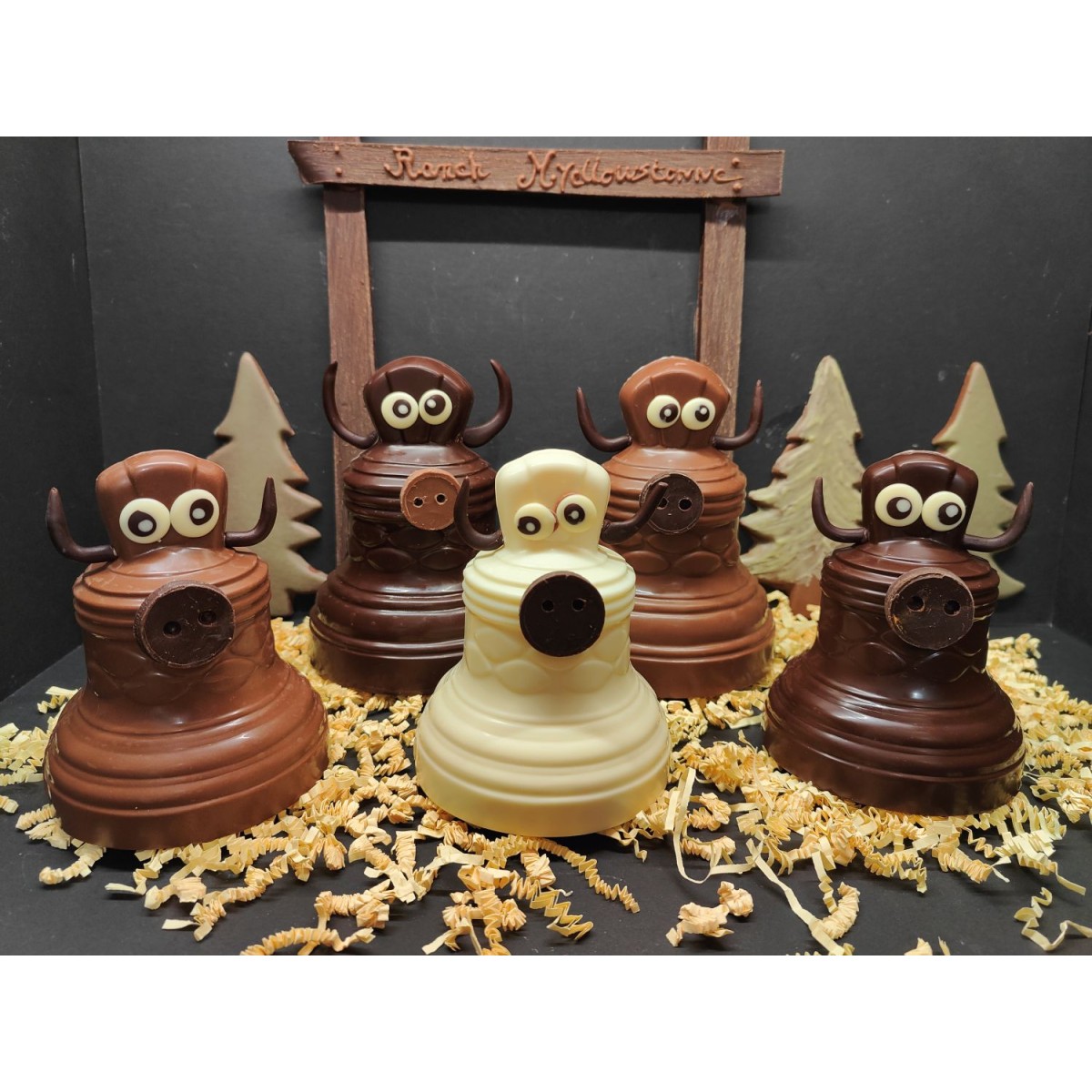 Cloche en chocolat artisanal